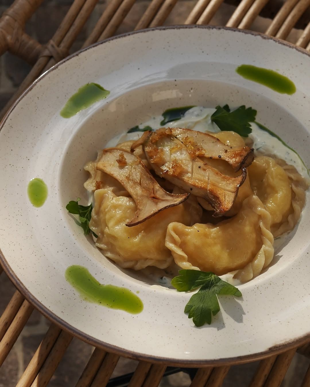 Hausgemachte Warenyki im Nashe Cafe Monheim am Rhein